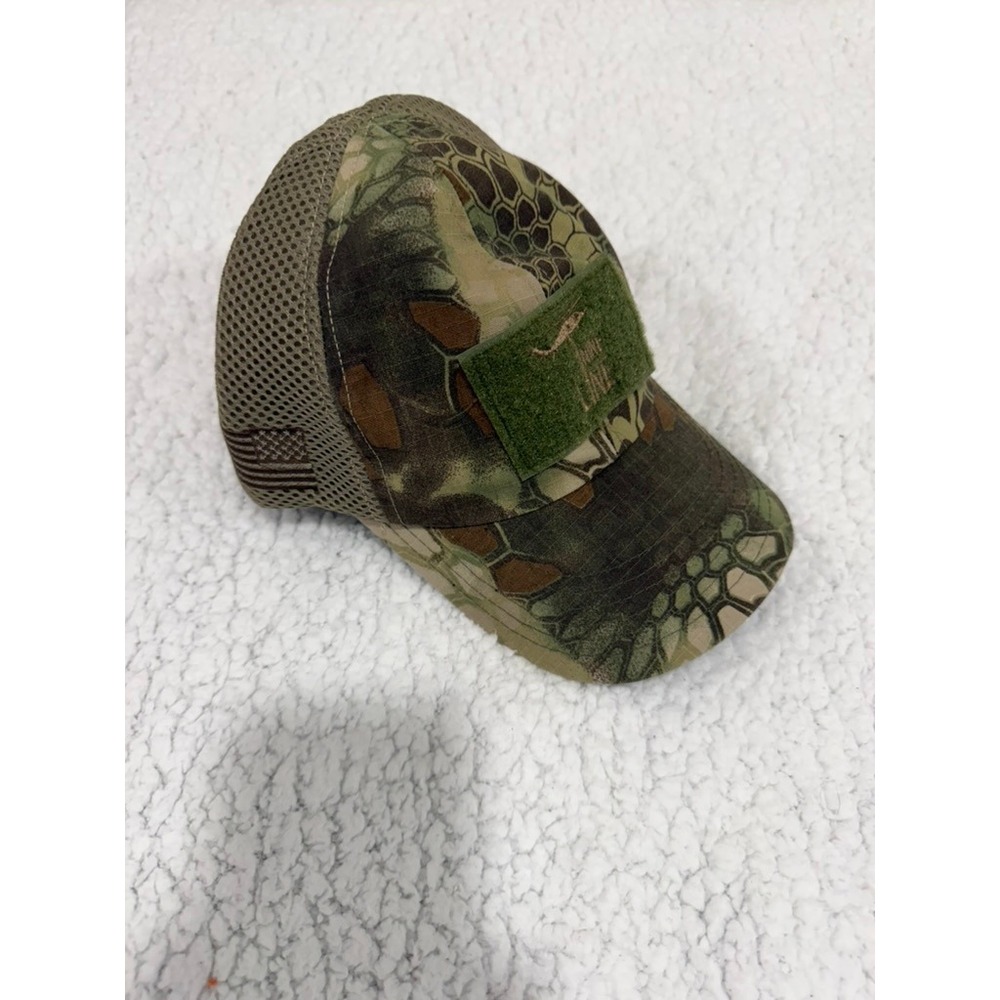 Nine Line Apparel Mens Camo Trucker Hat Mesh Back Adjustable Patch Cap USA Made